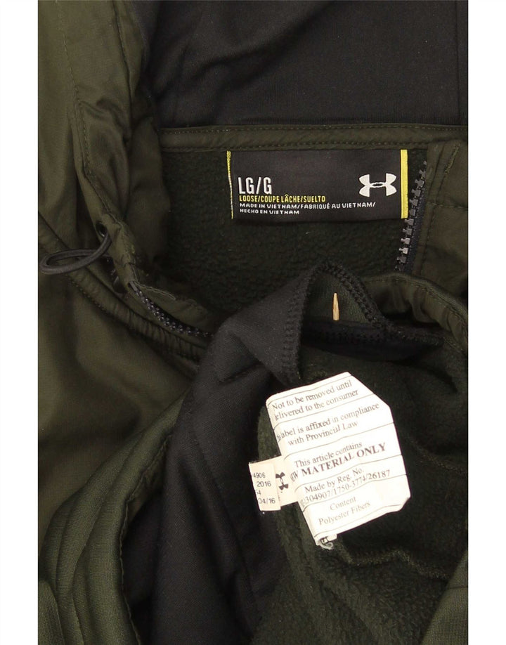 Jachetă de trening Under Armour pentru bărbați, cu glugă, verde, mare