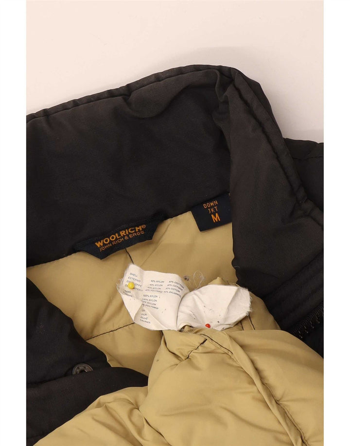 Palton căptușit pentru bărbați Woolrich UK 38 Nylon mediu negru
