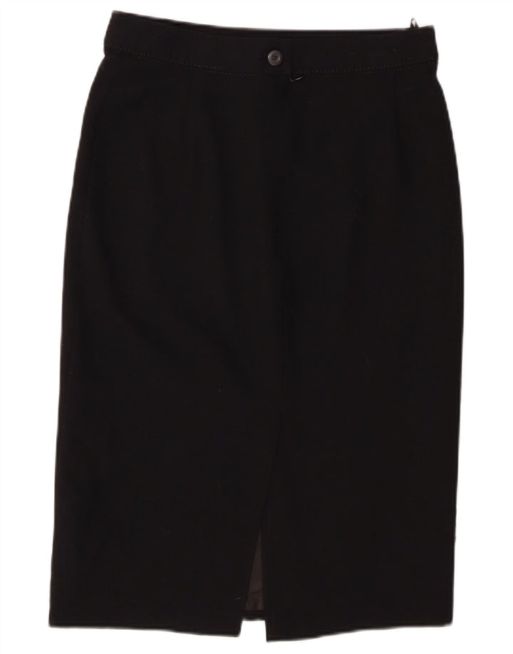 Fusta creion pentru femei Marks & Spencer UK 10 Small W28 Poliester negru