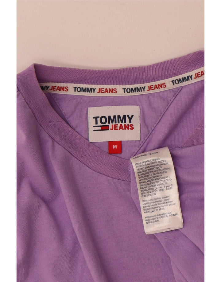 Tricou Tommy Hilfiger pentru bărbați Top din bumbac violet mediu