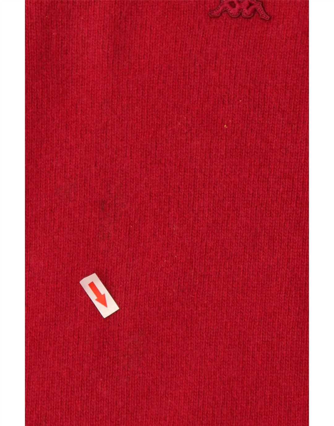 Pulover pentru bărbați Kappa cu gât de barcă, lână de miel mare, roșie