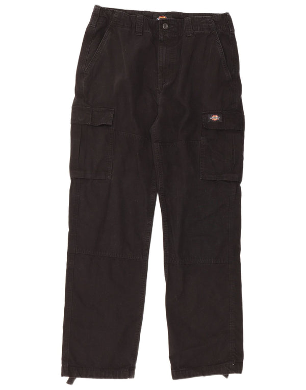 Pantaloni cargo dritti pentru bărbați Dickies W30 L30 bumbac negru