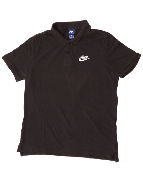 Tricou polo Nike pentru bărbați 2XL, bumbac negru