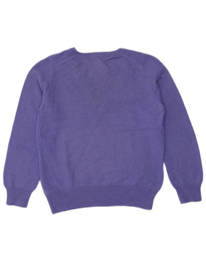 Pulover cu decolteu în V cu autograf pentru femei Marks & Spencer, UK 12, violet mediu
