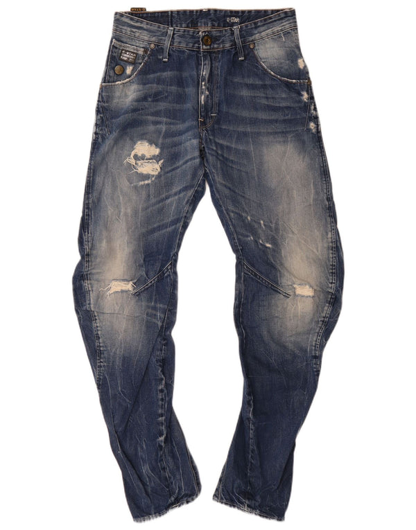 Blugi conici pentru bărbați Arc Distressed G-Star L30 L32 Bumbac albastru