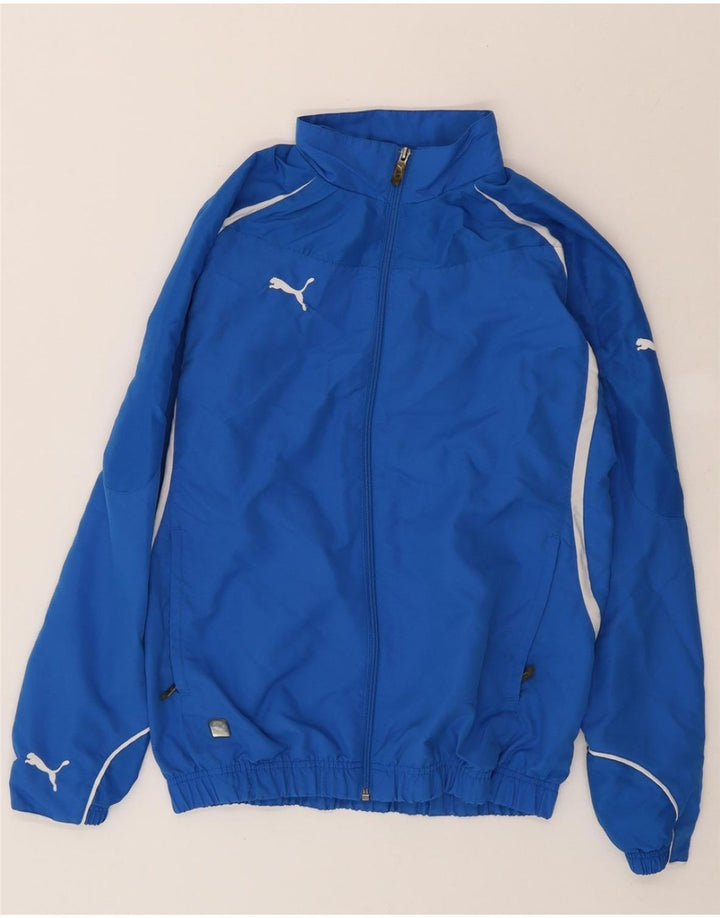 PUMA Womens Tracksuit Top Jacket UK 14 Large  Blue Vintage Puma and Second-Hand Puma from Messina Hembry 