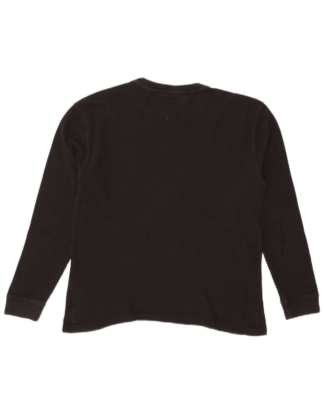 Top pentru bărbați Tommy Hilfiger cu mânecă lungă, mic, negru, bumbac