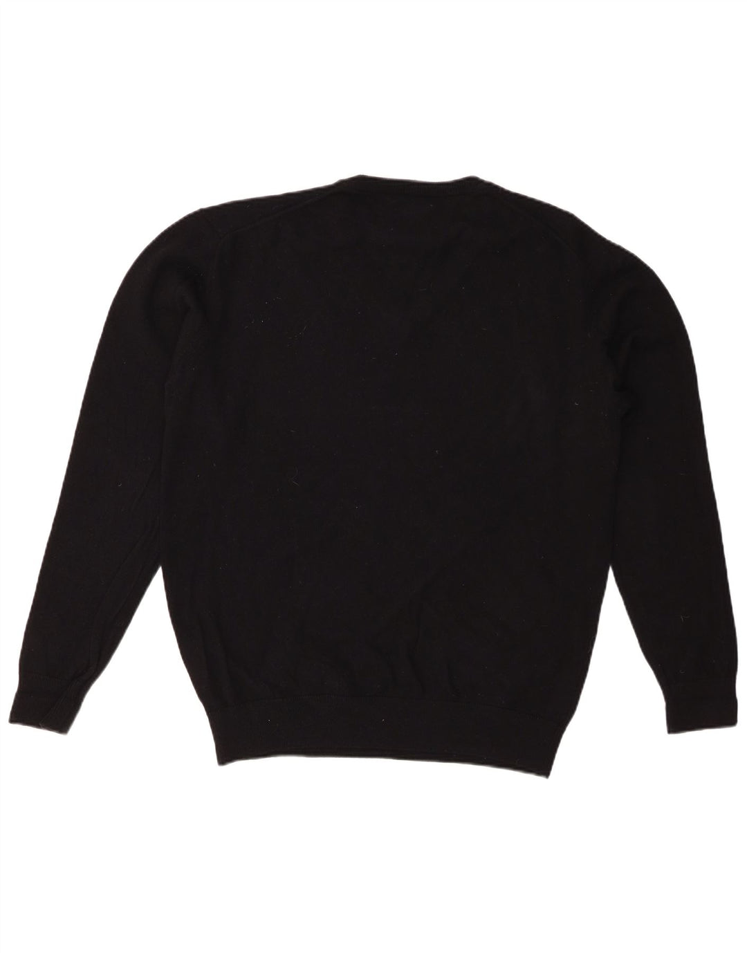 MARLBORO CLASSICS Pulover cu decolteu în V pentru bărbați XL Lână neagră