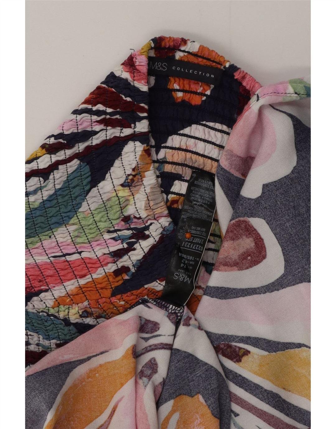 MARKS & SPENCER Rochie pentru femei fără bretele UK 14 Medium Multicolor Floral