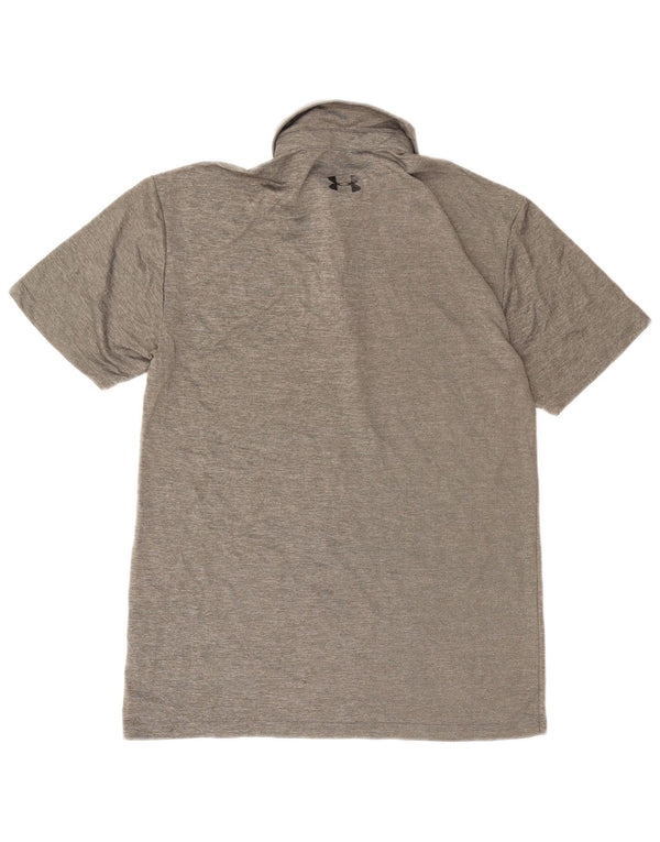 Tricou polo Under Armour pentru bărbați Heat Gear 3XL, poliester gri