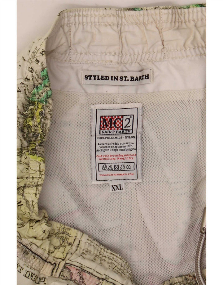 Pantaloni scurți de înot Saint Barth pentru bărbați, cu model abstract, 2XL, multicolor