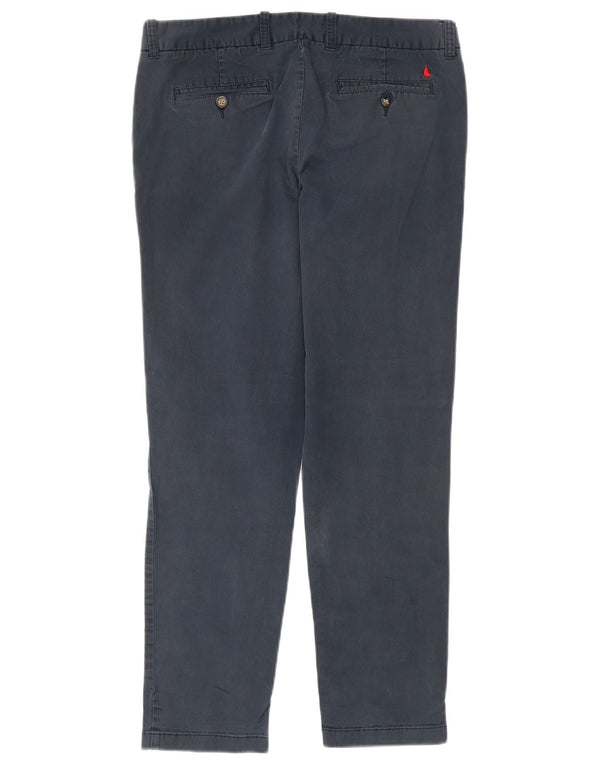 Musto Pantaloni chino subțiri pentru femei UK 12 Medium W32 L29 Bleumarin Bumbac