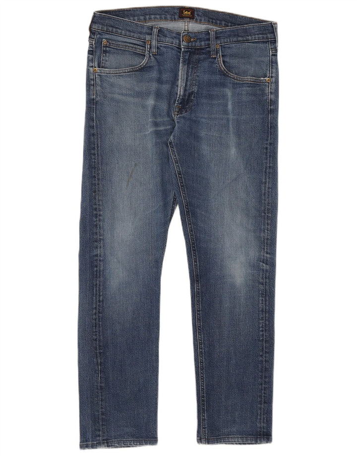 Blugi Lee pentru bărbați Daren Zip Fly Slim W32 L29 Bumbac albastru