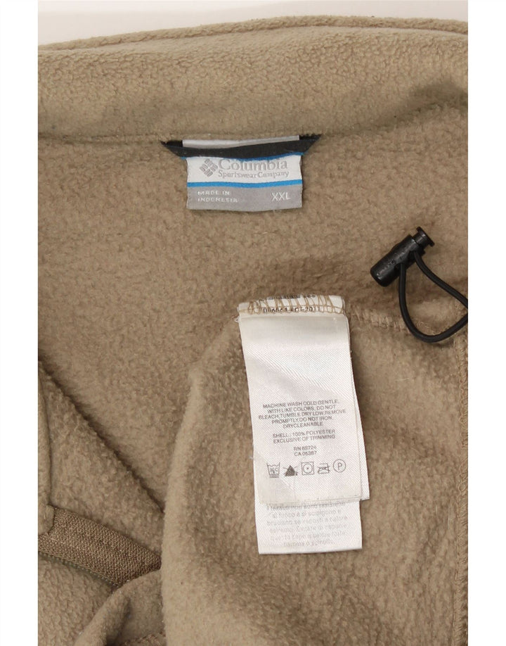 Jachetă fleece Columbia pentru bărbați UK 44 2XL poliester bej