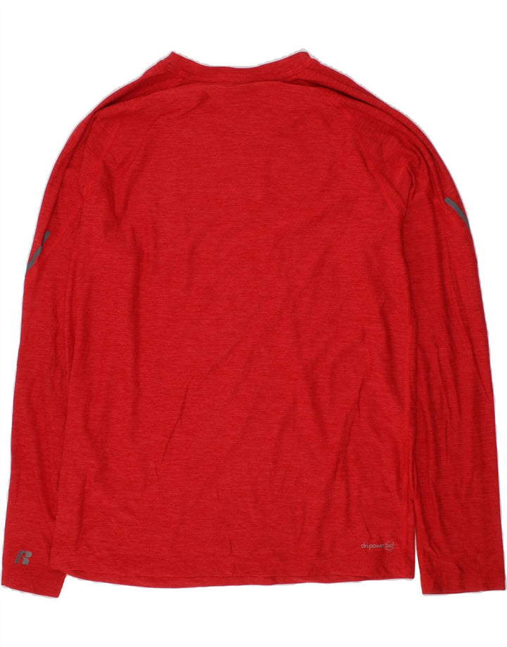 RUSSELL ATHLETIC Boys Top Long Sleeve 14-15 Years XL Red Vintage Russell Athletic and Second-Hand Russell Athletic from Messina Hembry 