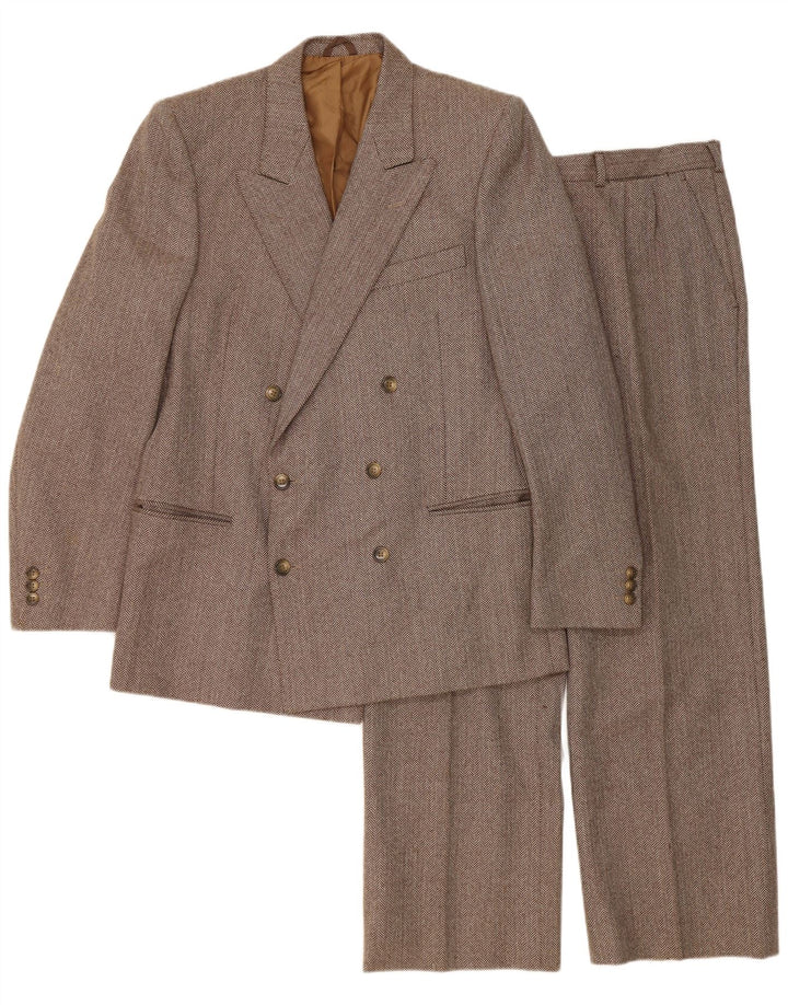 Set 2 piese pentru bărbați Cantarelli IT 50 Large W31 L27 Brown Herringbone