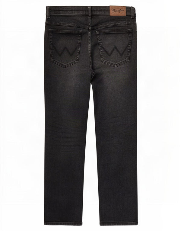 Blugi drepte pentru bărbați Wrangler Texas W34 L32 bumbac negru