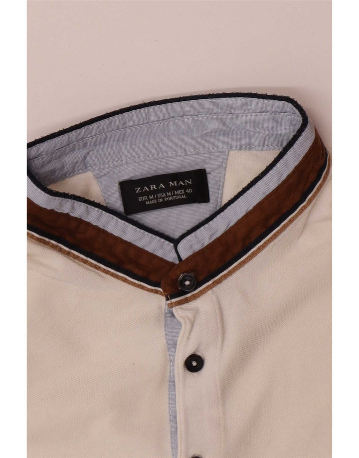 Tricou polo pentru bărbați, alb mediu
