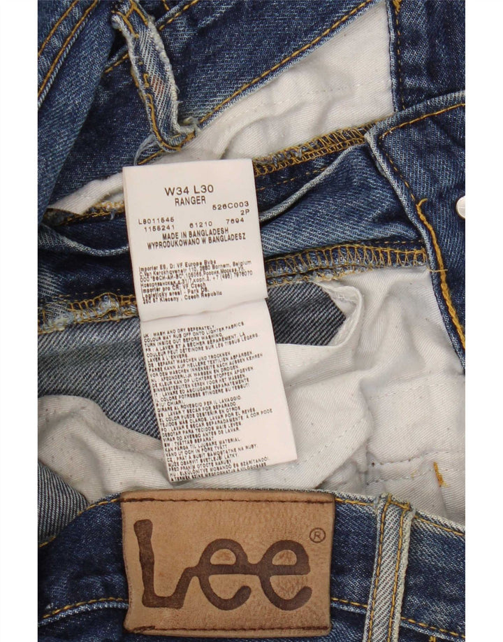 Blugi Lee Ranger Bootcut W34 L30, bumbac albastru