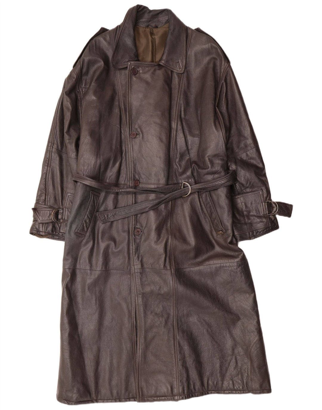 Palton din piele pentru bărbați MAX MOSER IT 56 3XL din piele maro