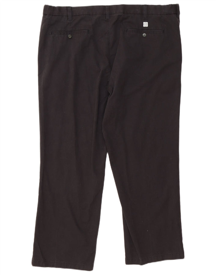 Marks & Spencer Pantaloni chino pentru bărbați, Blue Harbour, cu ajustare normală, L44 L29 Negru