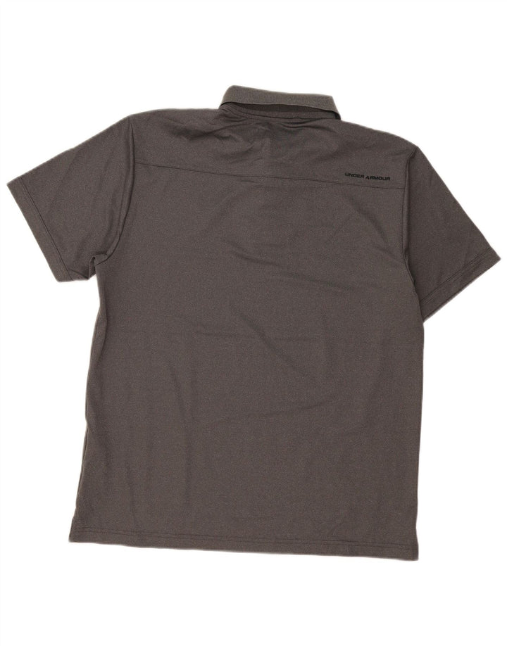 Tricou polo Under Armour Heat Gear pentru bărbați, mare, gri, poliester