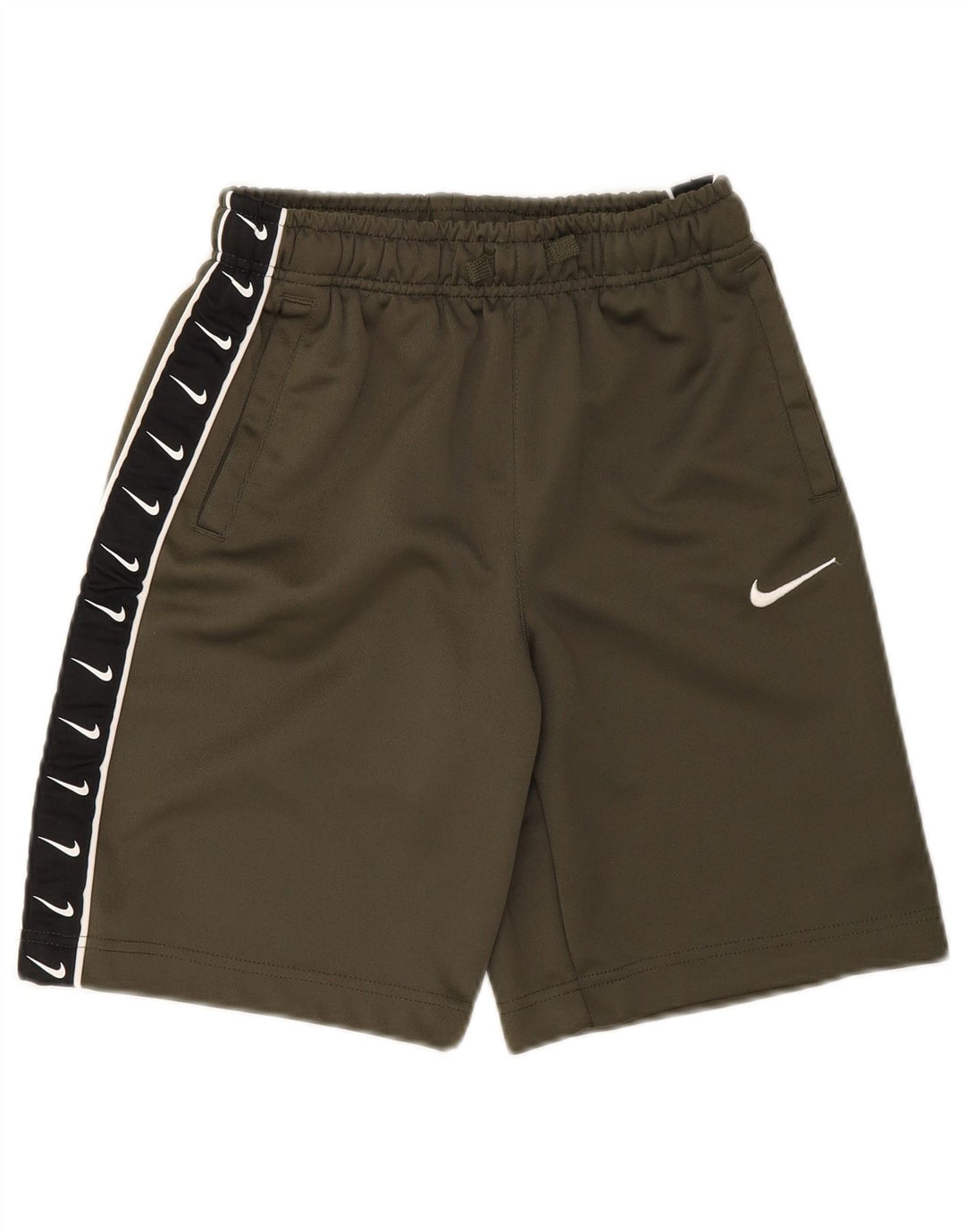 Pantaloni scurți sport grafic Nike pentru băieți 12-13 ani, mari, kaki, poliester