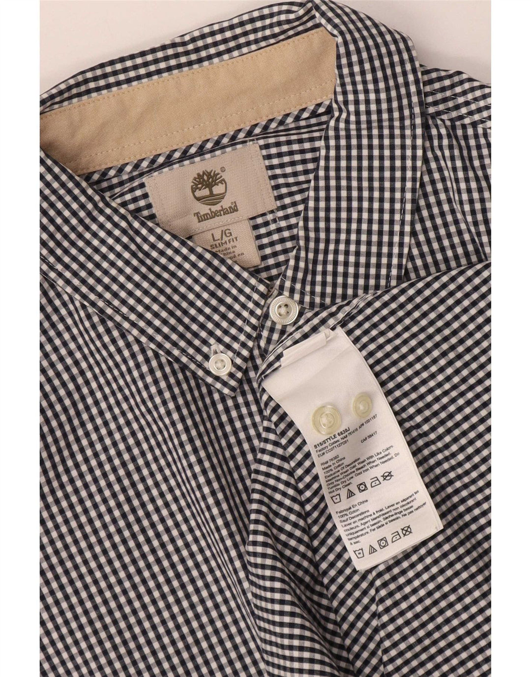 Cămașă Timberland Slim Fit pentru bărbați, mare, bleumarin, din bumbac