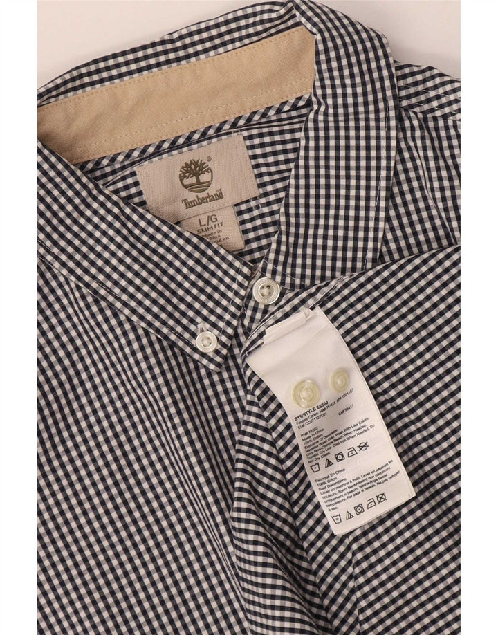 Cămașă Timberland Slim Fit pentru bărbați, mare, bleumarin, din bumbac