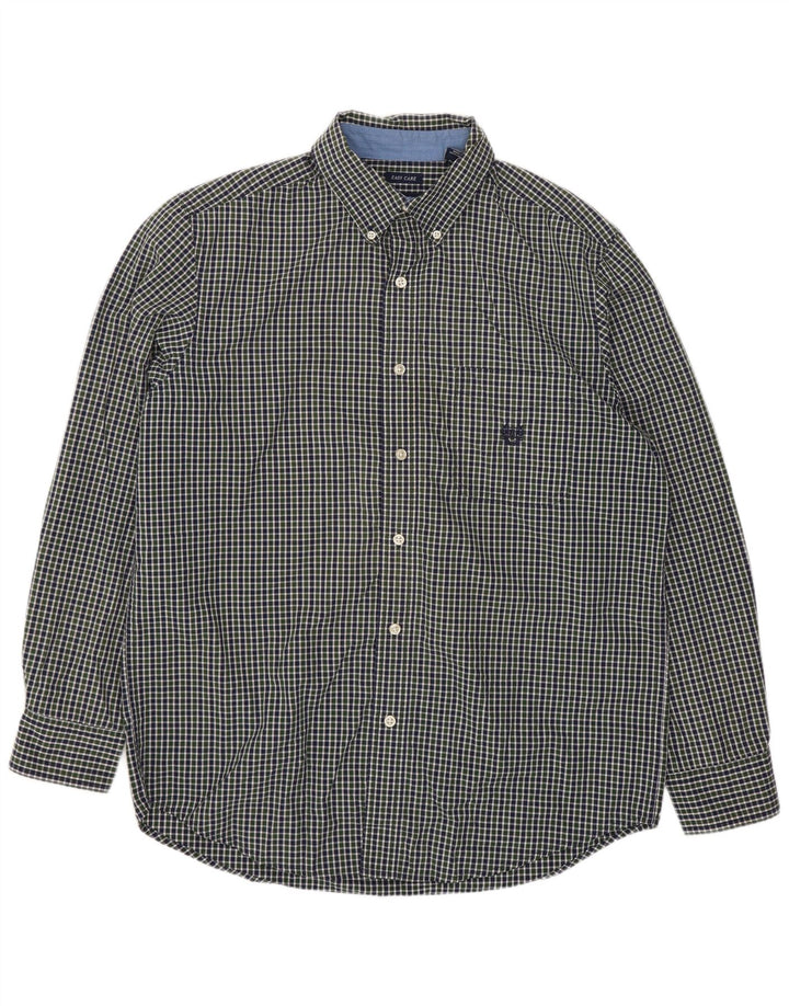Cămașă pentru bărbați Chaps Classic Fit, bumbac verde mediu Gingham