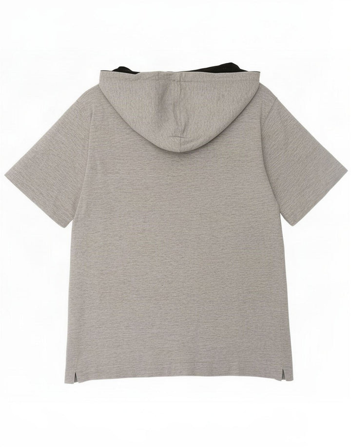 Asics Tricou cu glugă pentru bărbați Top mic gri