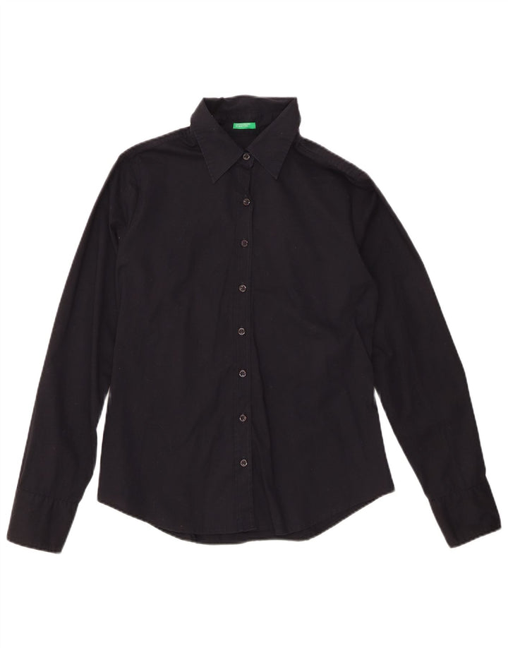 Cămașă BENETTON pentru femei UK 12 Medium Black