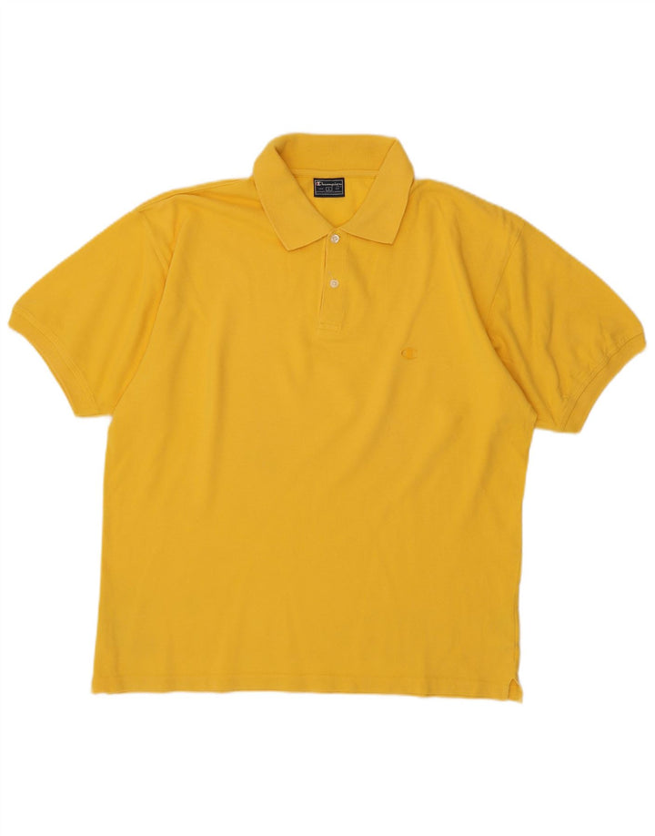Tricou polo pentru bărbați CHAMPION, bumbac galben mare