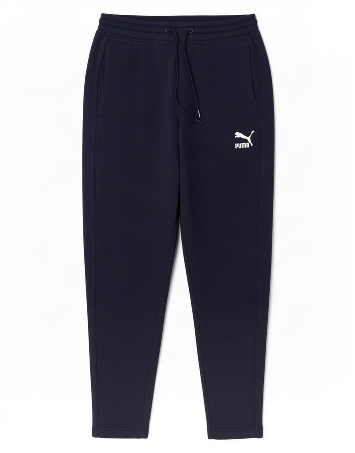Pantaloni de trening Puma pentru bărbați, bumbac, albastru, mici
