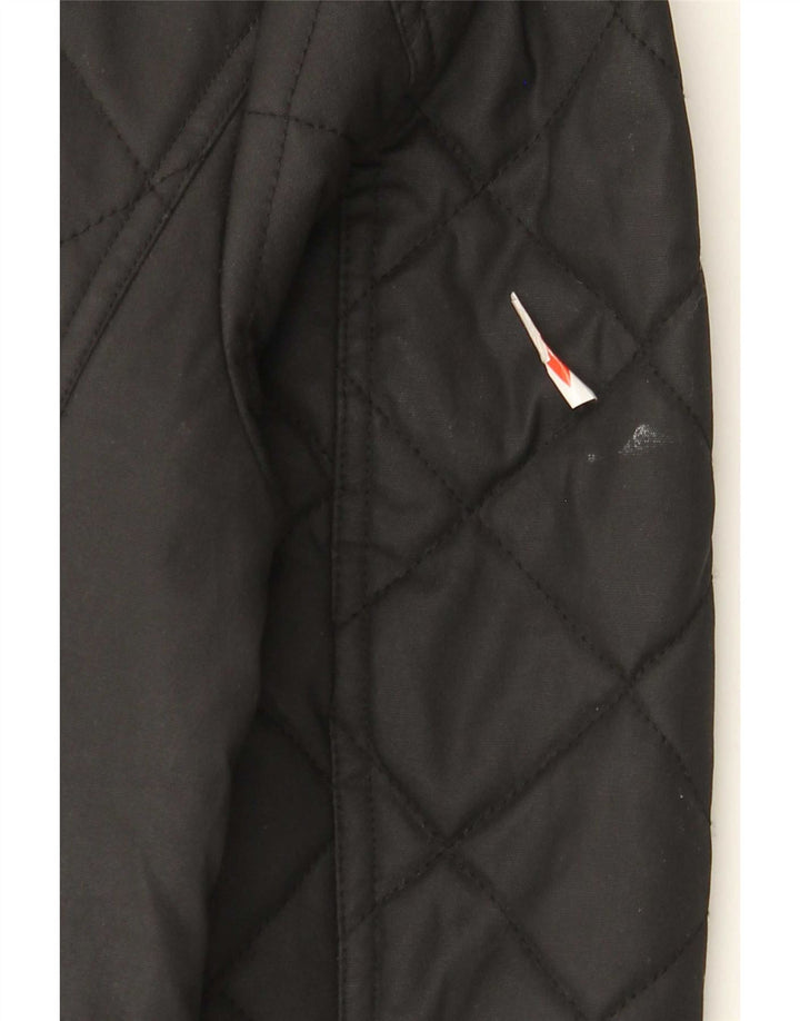 U.S. Polo Assn. Jachetă matlasată pentru bărbați UK 38, bumbac mediu negru