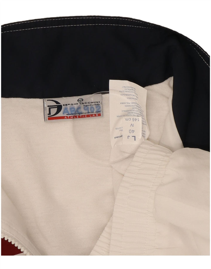 Sergio Tacchini Jachetă de trening pentru băieți 11-12 ani, mare, albă
