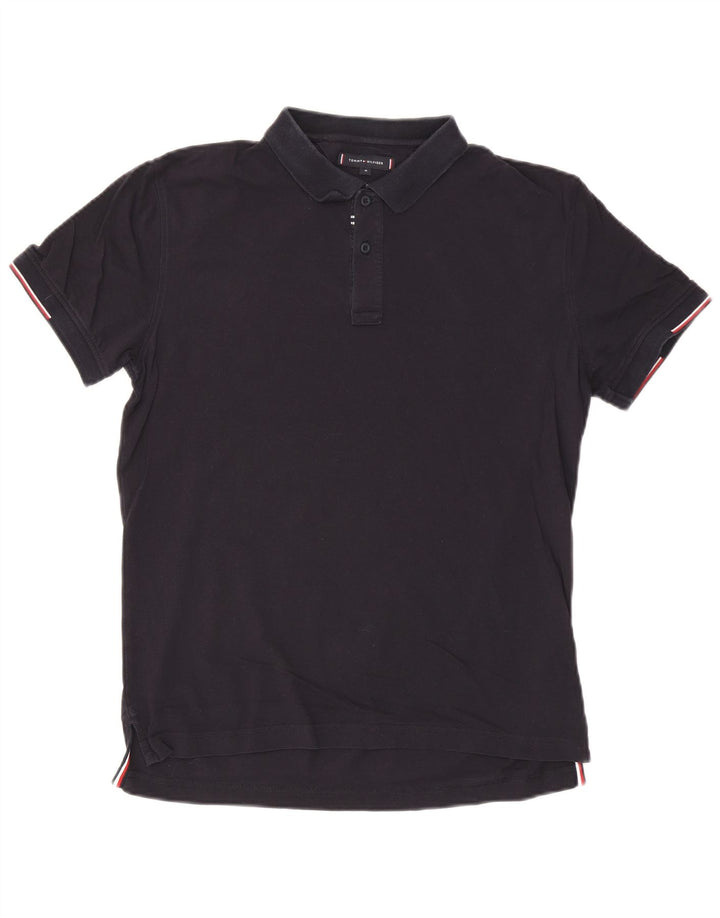 Cămașă polo Tommy Hilfiger pentru bărbați, cu formă regulată, din bumbac, albastru bleumarin mediu