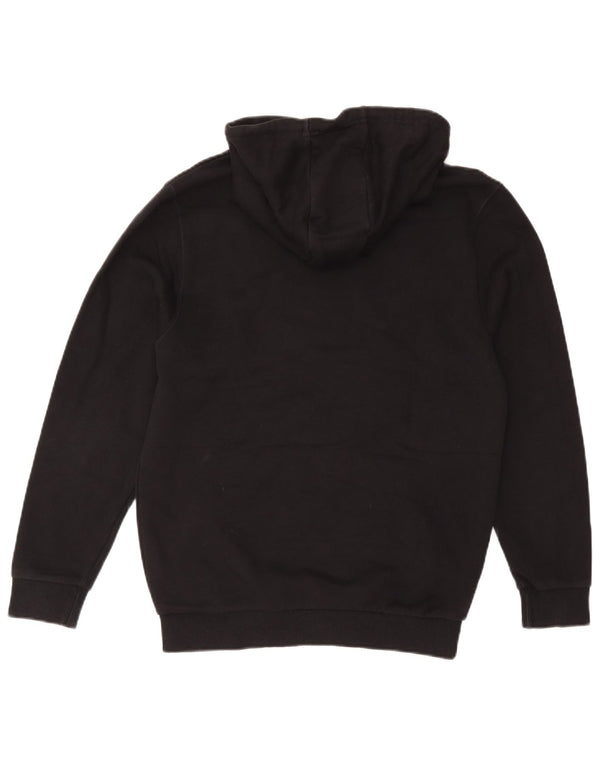 Pulover cu glugă supradimensionat cu grafic pentru femei Ellesse UK 10 Bumbac negru mic