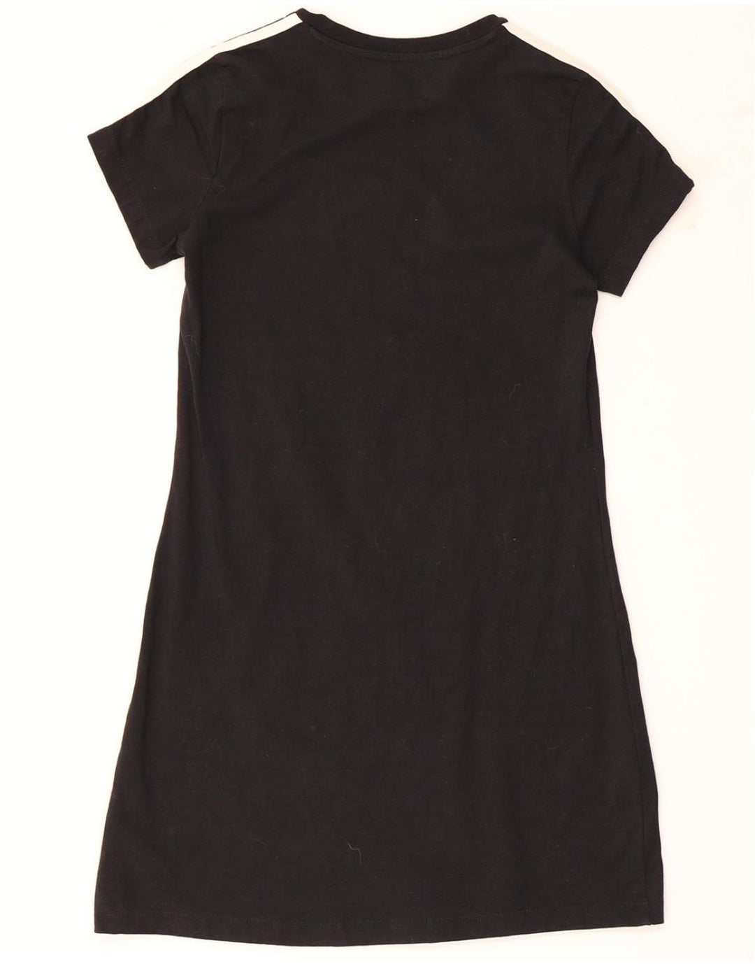 Rochie tricou grafic pentru fete ADIDAS 11-12 ani bumbac negru