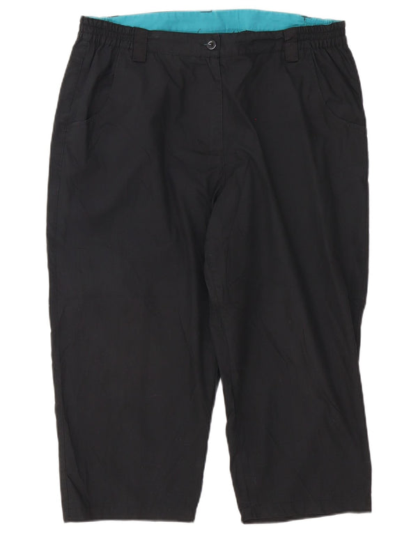 Mountain Warehouse Pantaloni Capri drepti pentru femei UK 14 Large W34 L20 Black