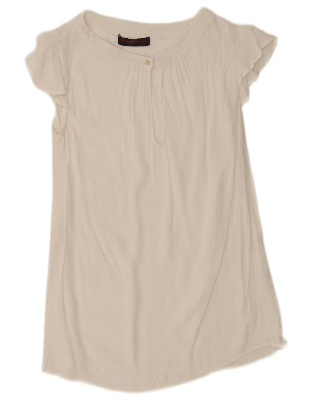 Bluză cu lungă pentru femei Trussardi Jeans Top IT 38 XS Alb