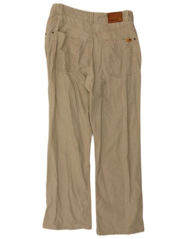 Pantaloni casual drepti pentru bărbați Timberland W32 L28 bumbac bej