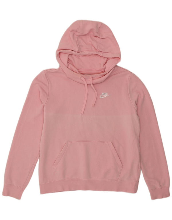 Pulover supradimensionat pentru femei Nike UK 10 Bumbac roz mic
