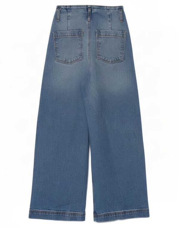 Blugi pentru femei cu talie înaltă Zara EU 22 2XS L22 L26 Albastru