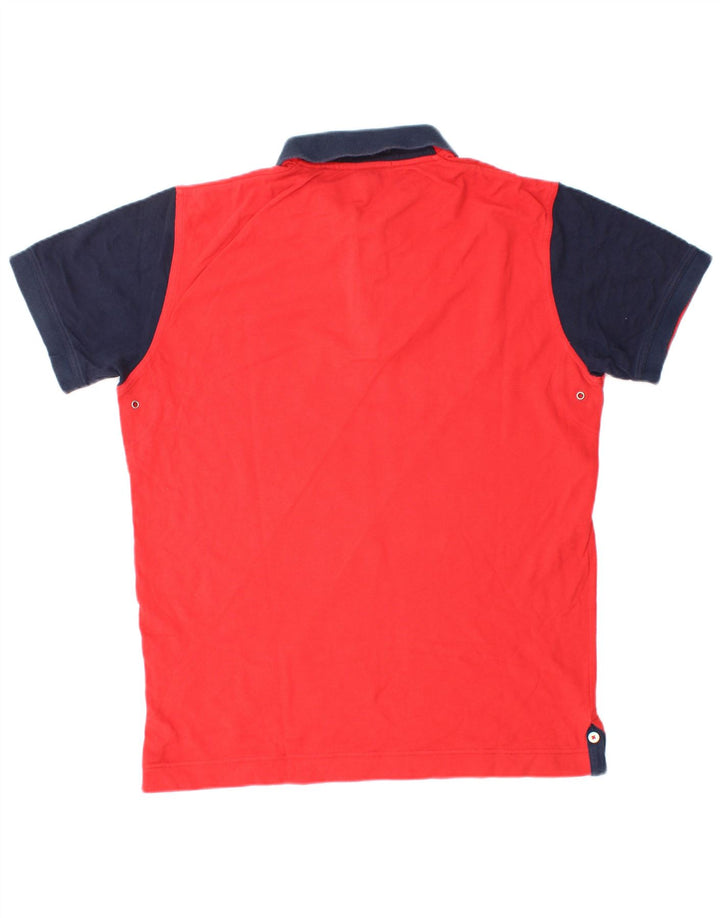 Tricou polo pentru bărbați Gant, mare, roșu, din bumbac color bloc