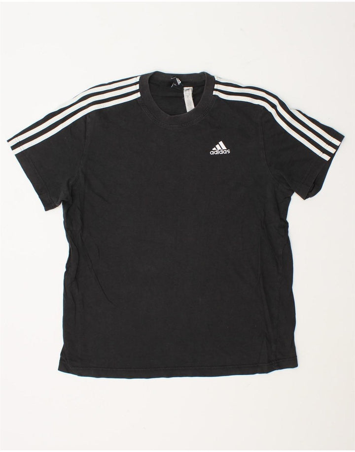 Tricou Bărbați Adidas Top Mediu Negru Bumbac