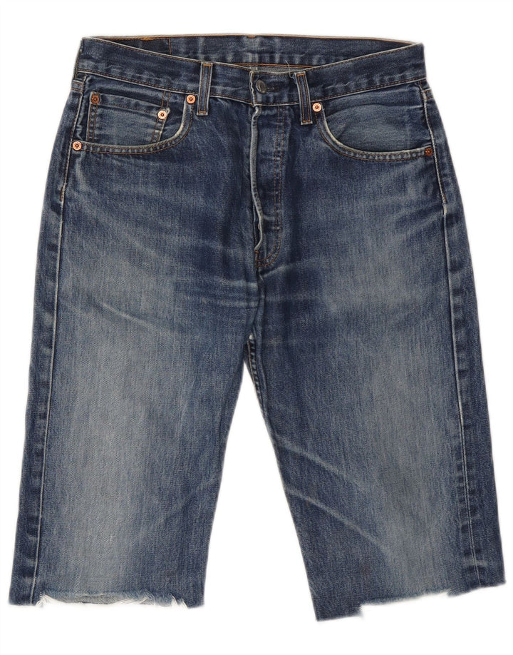 Bermudă pentru bărbați LEVI'S 501 denim, W32, bumbac albastru mediu