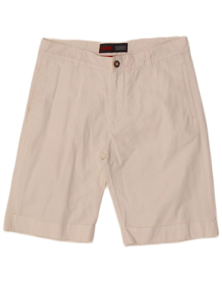 Pantaloni scurți chino personalizat Slam pentru bărbați IT 48 Medium W32 Bumbac alb