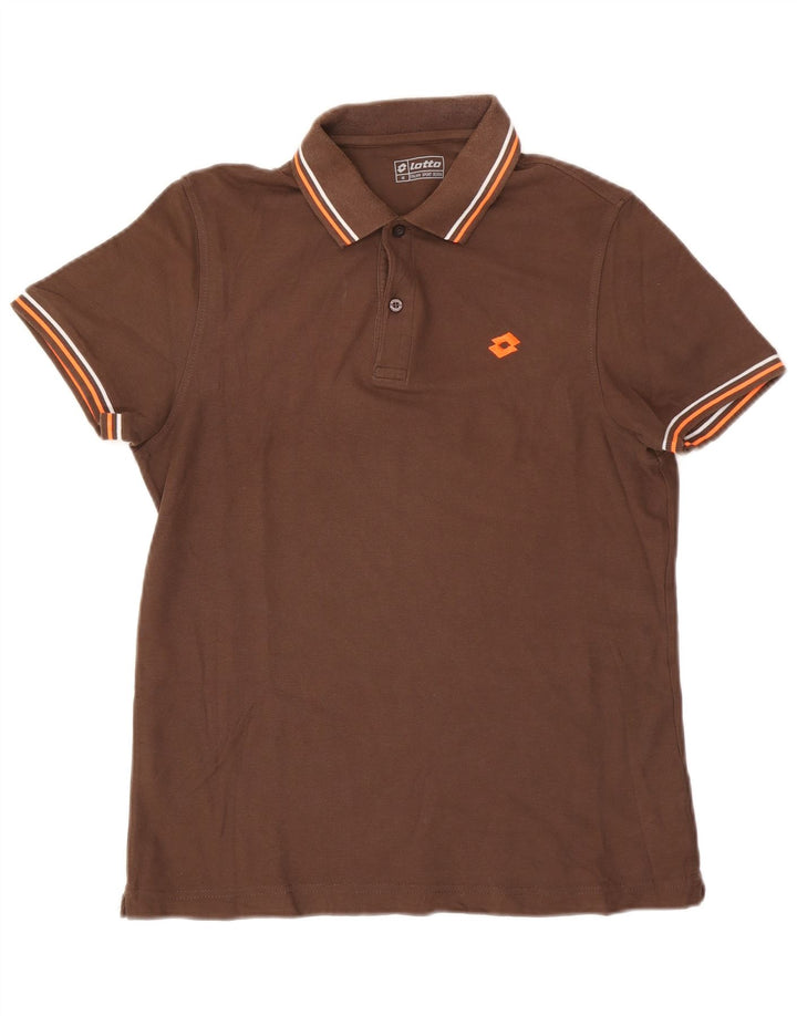 Tricou polo pentru bărbați Lotto Maro Mediu