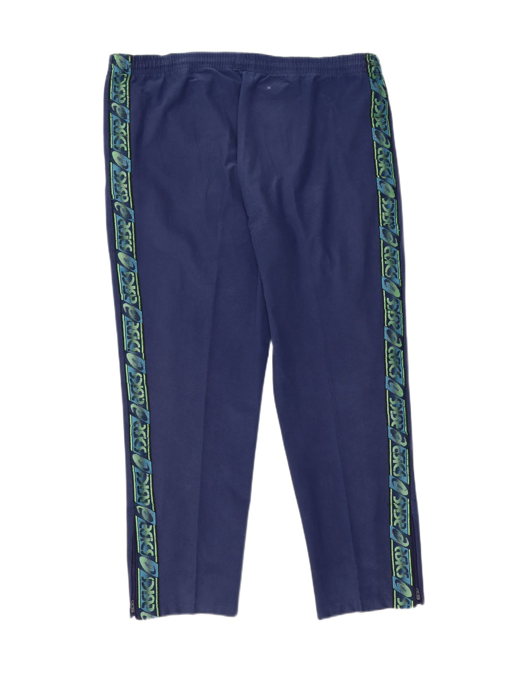 ASICS Mens Graphic Full Tracksuit IT 54 XL  Navy Blue Polyester Vintage Asics and Second-Hand Asics from Messina Hembry 
